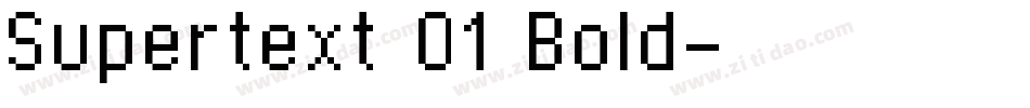 Supertext 01 Bold字体转换